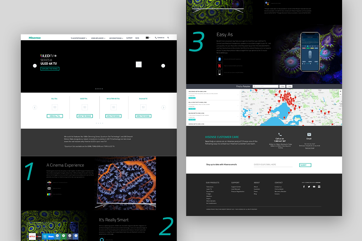 Hisense Wireframes Hi fi 2